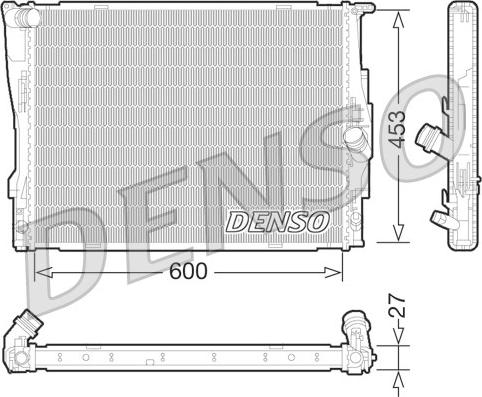 Denso DRM05073 - Radiatore, Raffreddamento motore autozon.pro