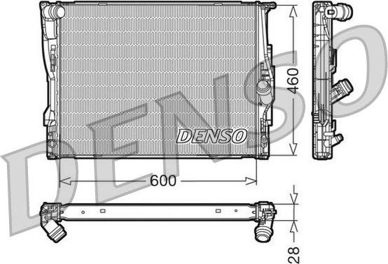 Denso DRM05110 - Radiatore, Raffreddamento motore autozon.pro