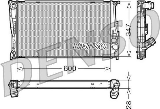 Denso DRM05111 - Radiatore, Raffreddamento motore autozon.pro