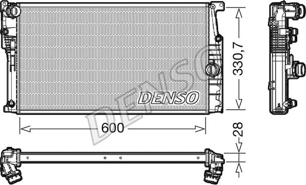 Denso DRM05120 - Radiatore, Raffreddamento motore autozon.pro