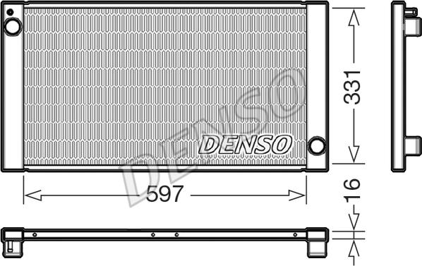 Denso DRM05121 - Radiatore, Raffreddamento motore autozon.pro