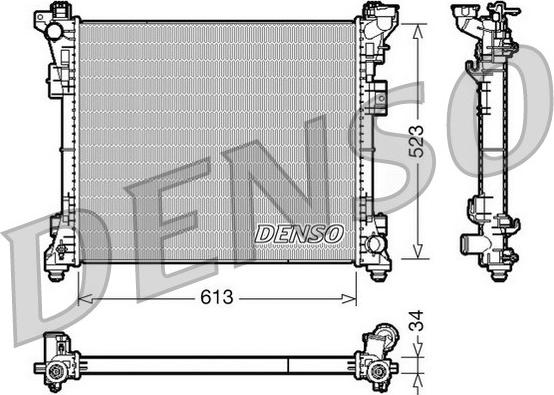 Denso DRM06006 - Radiatore, Raffreddamento motore autozon.pro