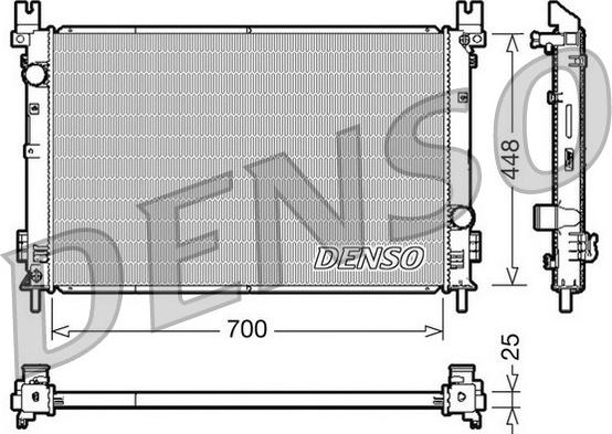 Denso DRM06001 - Radiatore, Raffreddamento motore autozon.pro