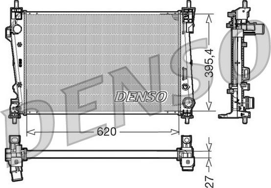 Denso DRM01006 - Radiatore, Raffreddamento motore autozon.pro