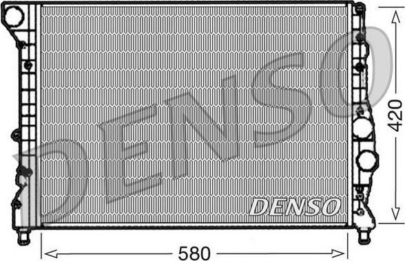 Denso DRM01001 - Radiatore, Raffreddamento motore autozon.pro