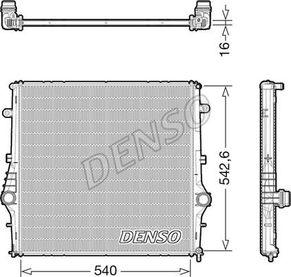 Denso DRM01008 - Radiatore, Raffreddamento motore autozon.pro