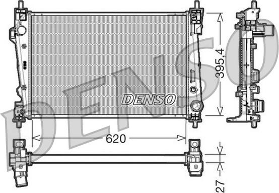 Denso DRM01007 - Radiatore, Raffreddamento motore autozon.pro