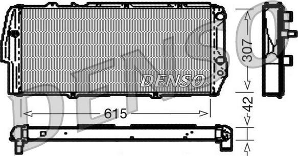 Denso DRM02040 - Radiatore, Raffreddamento motore autozon.pro