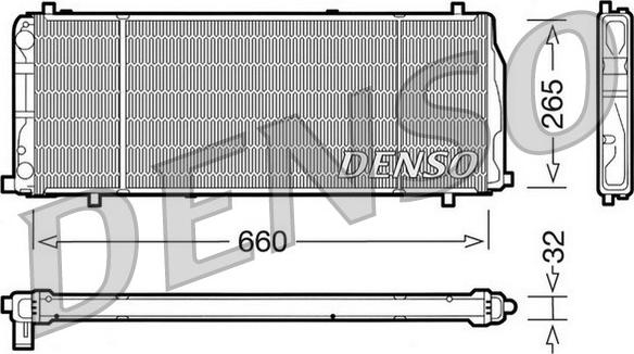 Denso DRM02004 - Radiatore, Raffreddamento motore autozon.pro