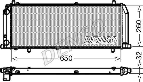 Denso DRM02008 - Radiatore, Raffreddamento motore autozon.pro