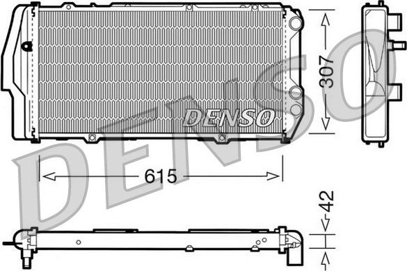 Denso DRM02003 - Radiatore, Raffreddamento motore autozon.pro