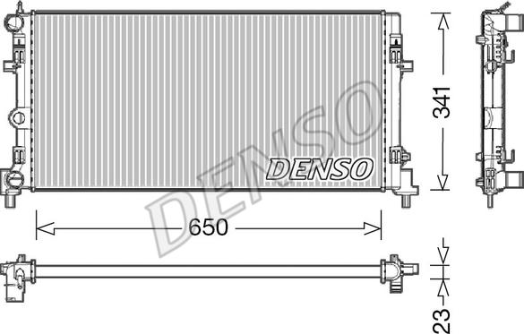 Denso DRM02015 - Radiatore, Raffreddamento motore autozon.pro