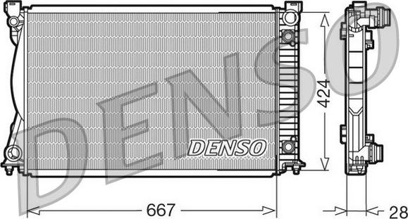 Denso DRM02039 - Radiatore, Raffreddamento motore autozon.pro