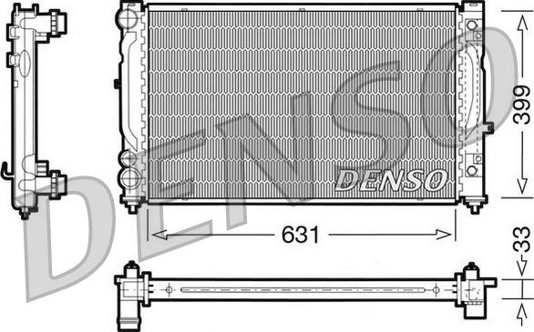 Denso DRM02030 - Radiatore, Raffreddamento motore autozon.pro