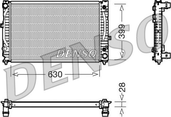 Denso DRM02031 - Radiatore, Raffreddamento motore autozon.pro