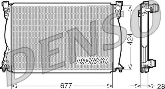 Denso DRM02038 - Radiatore, Raffreddamento motore autozon.pro