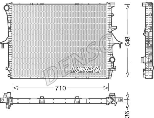 Denso DRM02026 - Radiatore, Raffreddamento motore autozon.pro