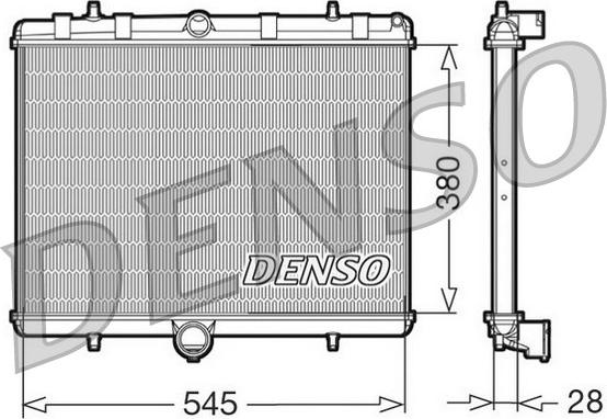 Denso DRM07060 - Radiatore, Raffreddamento motore autozon.pro