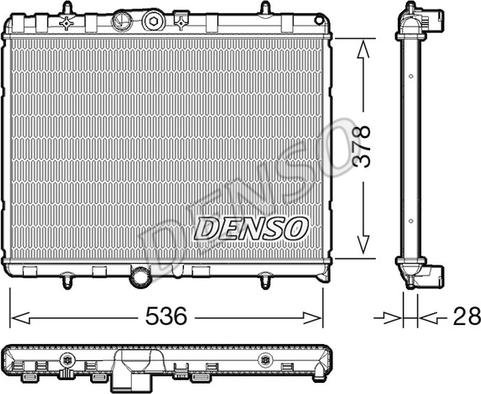 Denso DRM07004 - Radiatore, Raffreddamento motore autozon.pro