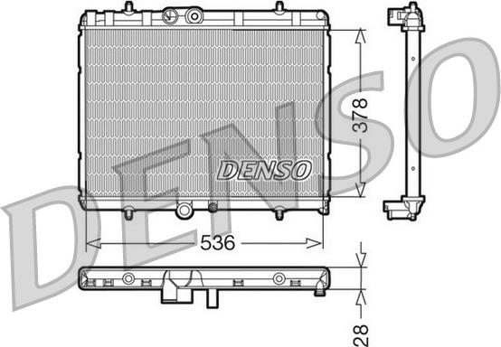 Denso DRM07015 - Radiatore, Raffreddamento motore autozon.pro