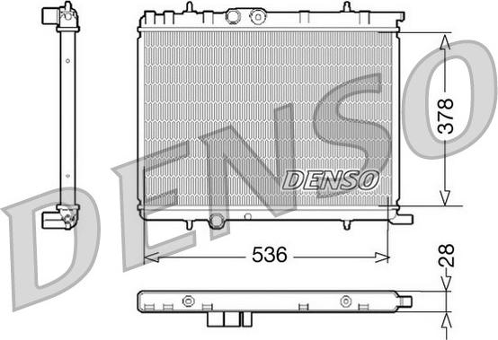 Denso DRM07021 - Radiatore, Raffreddamento motore autozon.pro