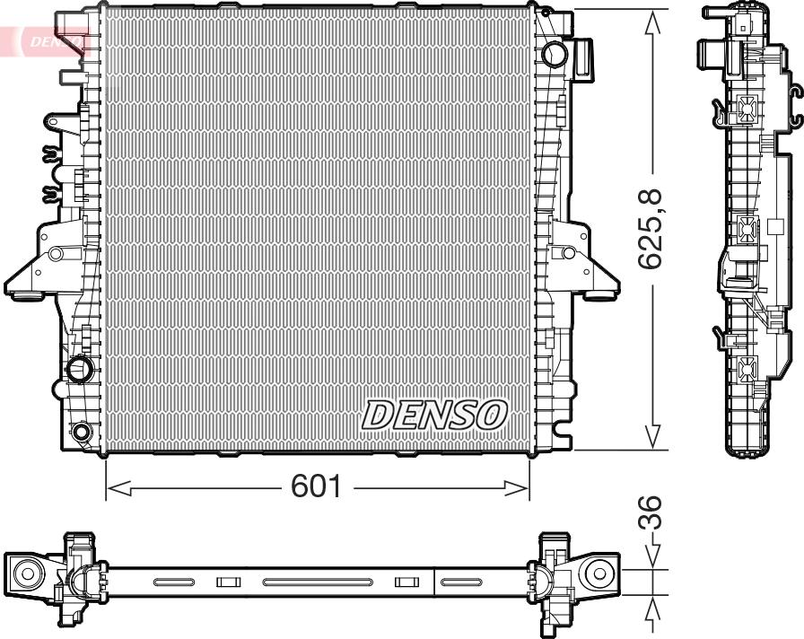 Denso DRM14004 - Radiatore, Raffreddamento motore autozon.pro