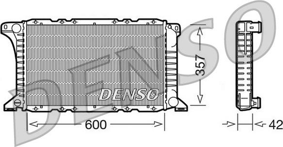 Denso DRM10090 - Radiatore, Raffreddamento motore autozon.pro