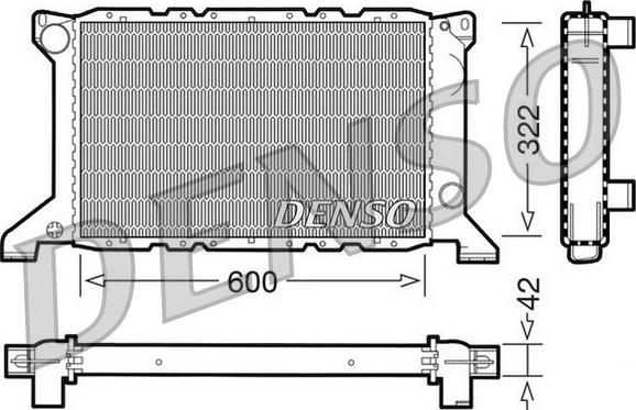 Denso DRM10098 - Radiatore, Raffreddamento motore autozon.pro