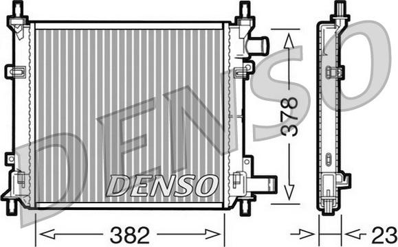 Denso DRM10060 - Radiatore, Raffreddamento motore autozon.pro