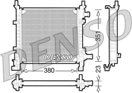 Denso DRM10061 - Radiatore, Raffreddamento motore autozon.pro