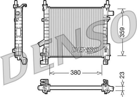 Denso DRM10063 - Radiatore, Raffreddamento motore autozon.pro