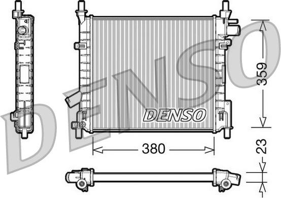 Denso DRM10062 - Radiatore, Raffreddamento motore autozon.pro