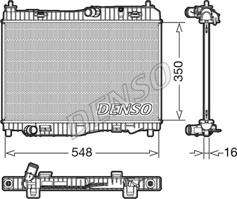 Denso DRM10006 - Radiatore, Raffreddamento motore autozon.pro