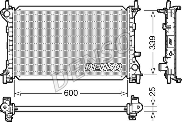 Denso DRM10002 - Radiatore, Raffreddamento motore autozon.pro