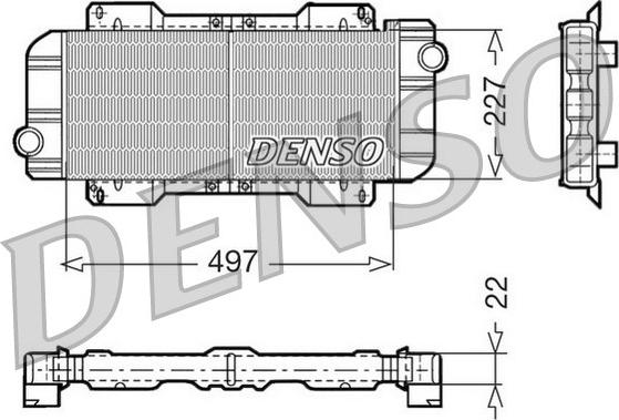 Denso DRM10019 - Radiatore, Raffreddamento motore autozon.pro