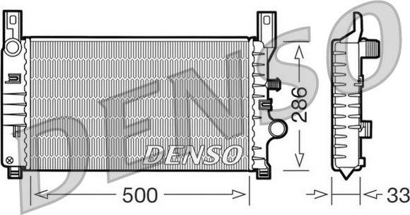 Denso DRM10034 - Radiatore, Raffreddamento motore autozon.pro