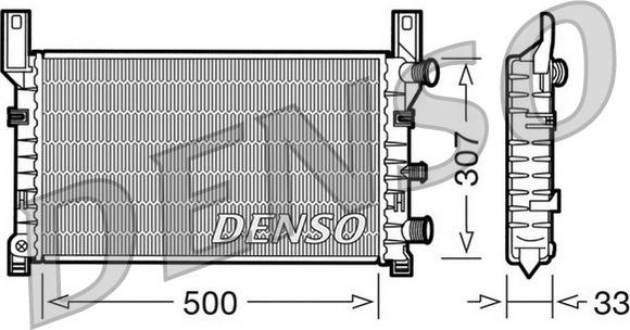 Denso DRM10035 - Radiatore, Raffreddamento motore autozon.pro