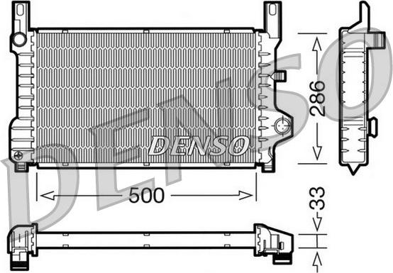 Denso DRM10036 - Radiatore, Raffreddamento motore autozon.pro