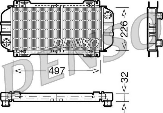 Denso DRM10033 - Radiatore, Raffreddamento motore autozon.pro