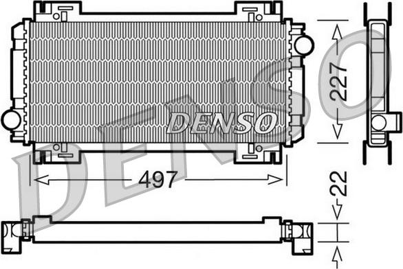 Denso DRM10032 - Radiatore, Raffreddamento motore autozon.pro