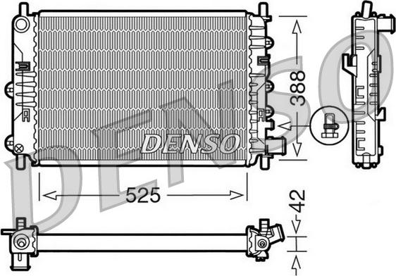 Denso DRM10026 - Radiatore, Raffreddamento motore autozon.pro