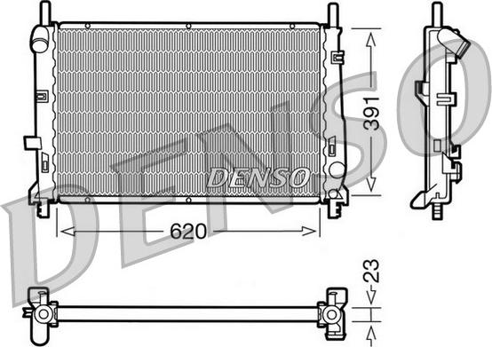 Denso DRM10070 - Radiatore, Raffreddamento motore autozon.pro