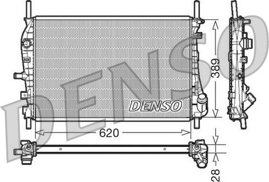 Denso DRM10073 - Radiatore, Raffreddamento motore autozon.pro