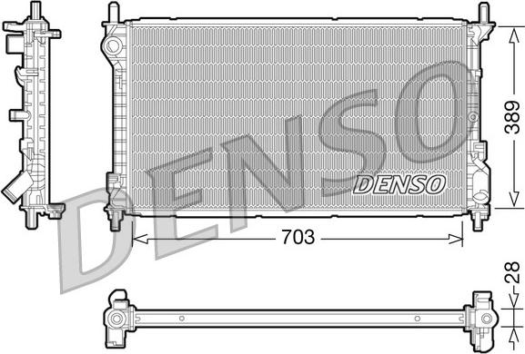 Denso DRM10109 - Radiatore, Raffreddamento motore autozon.pro