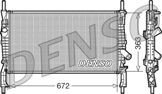 Denso DRM10105 - Radiatore, Raffreddamento motore autozon.pro