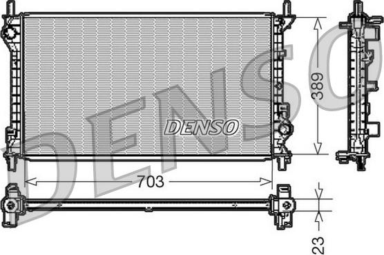 Denso DRM10108 - Radiatore, Raffreddamento motore autozon.pro