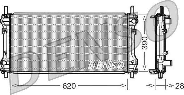 Denso DRM10102 - Radiatore, Raffreddamento motore autozon.pro