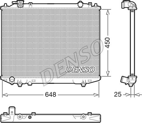 Denso DRM10117 - Radiatore, Raffreddamento motore autozon.pro