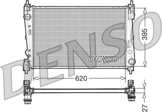 Denso DRM13015 - Radiatore, Raffreddamento motore autozon.pro