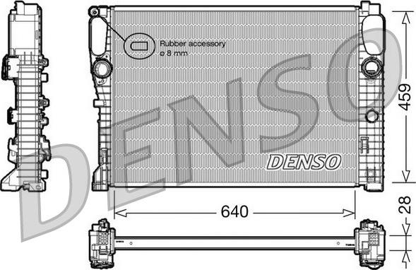 Denso DRM17042 - Radiatore, Raffreddamento motore autozon.pro